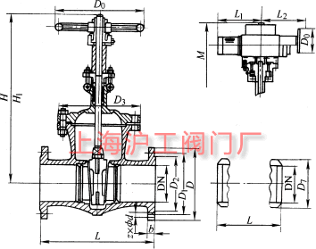 DKZ940H��DKZ940Y��DKZ960Y �� PN16~PN63 ����l�y��Ҫ���μ��Y���ߴ�ʾ��D
